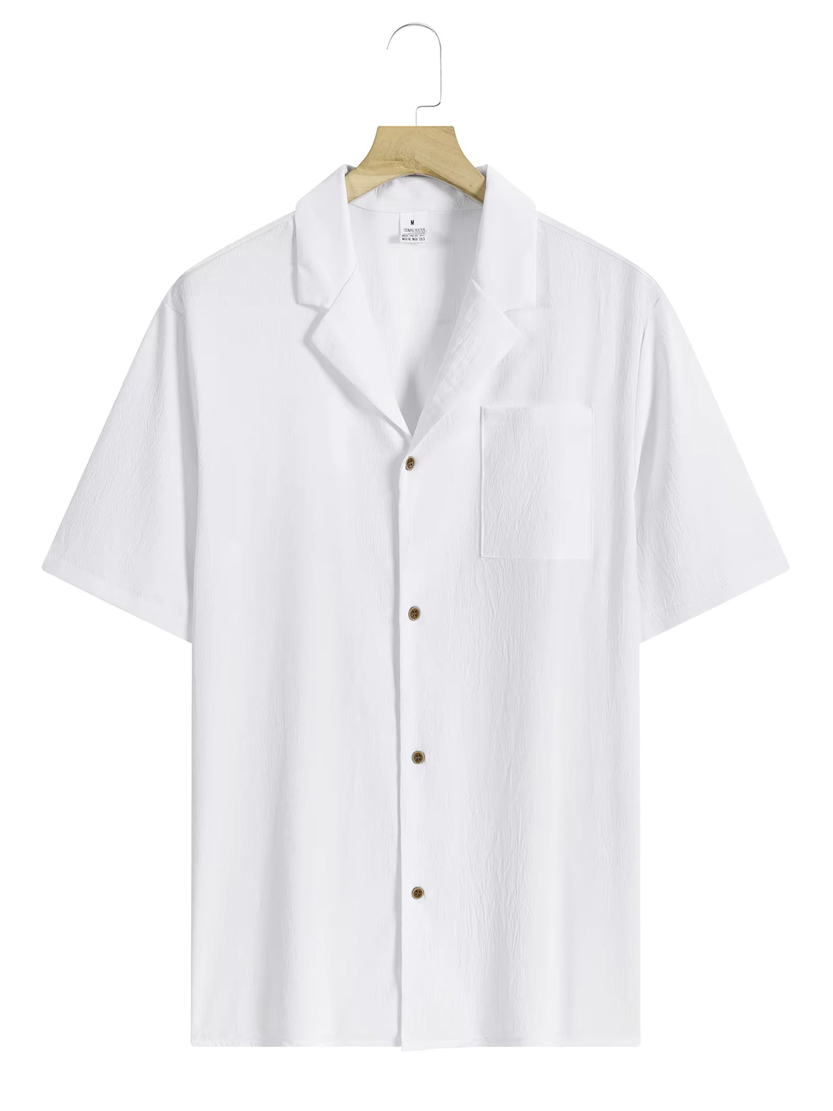 Men's Summer Casual Lapel Collar Short Sleeve Shirt