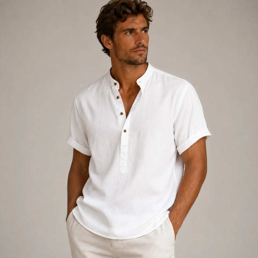 Men's Summer Casual Linen Relaxed Shirt