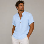 Men's Summer Casual Linen Relaxed Shirt