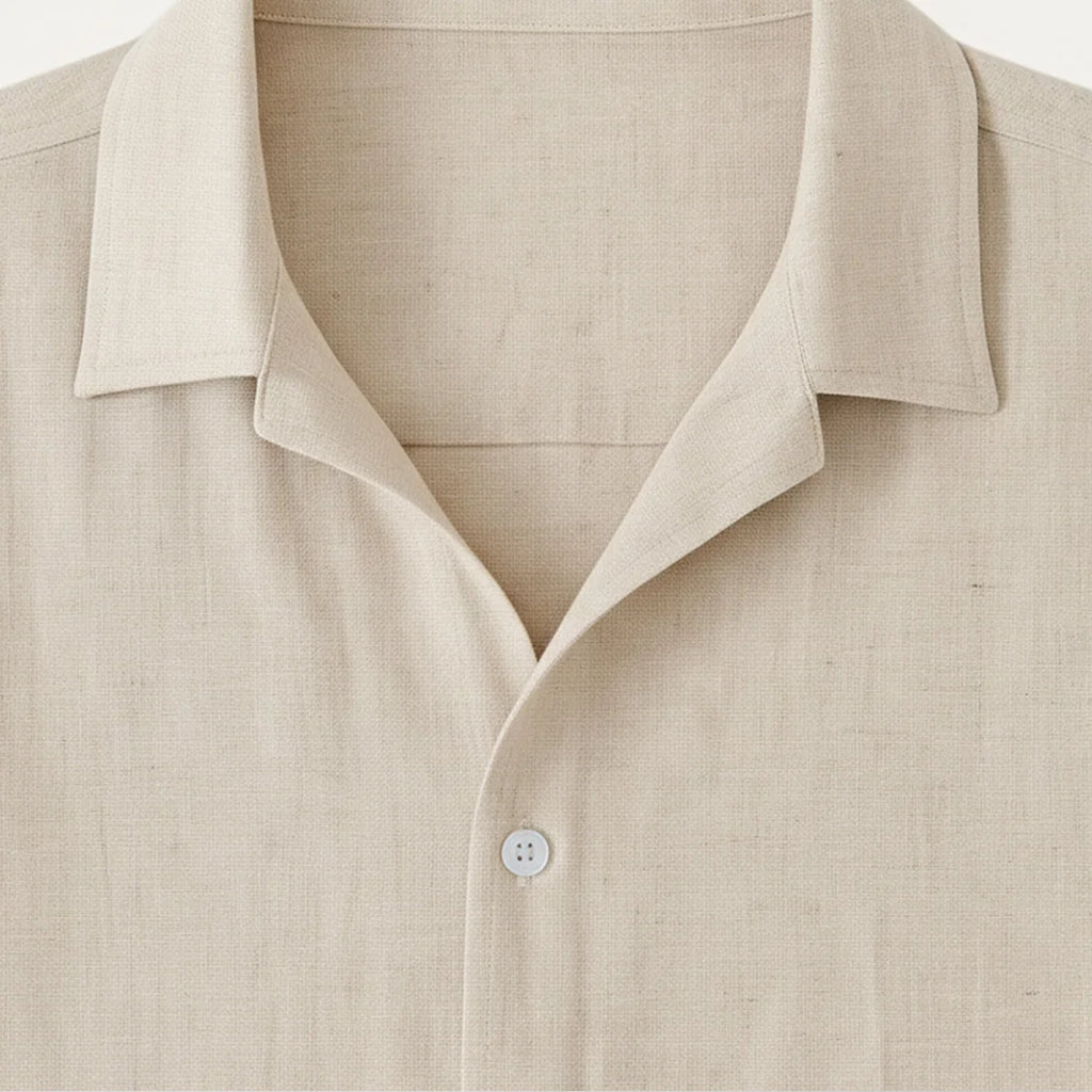 Men's Summer Casual Linen Shirt and Trousers Set