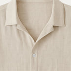 Men's Summer Casual Linen Shirt and Trousers Set