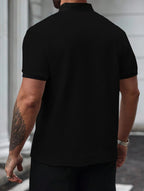 Men's Summer Casual Print Short Sleeve Polo Shirt