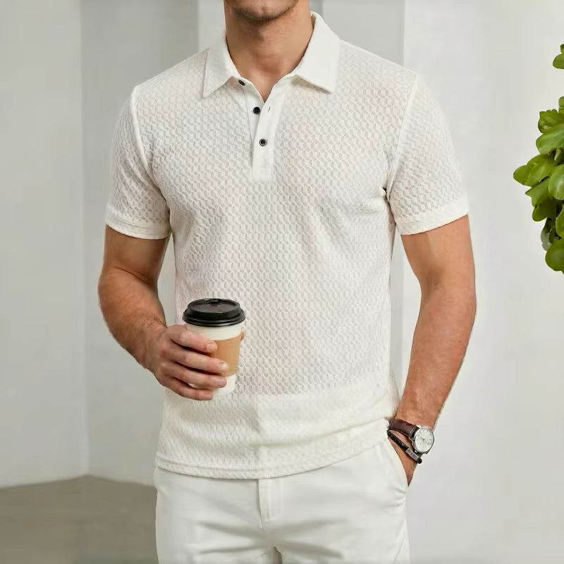Men's Summer Casual Short Sleeve Polo Shirt
