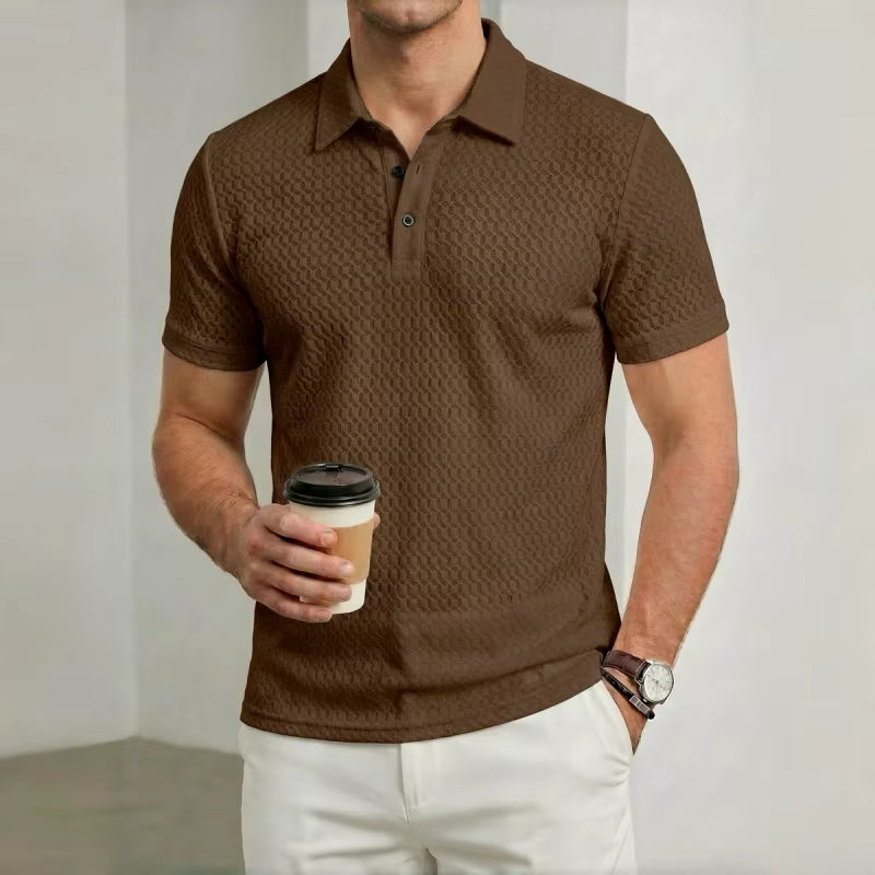Men's Summer Casual Short Sleeve Polo Shirt