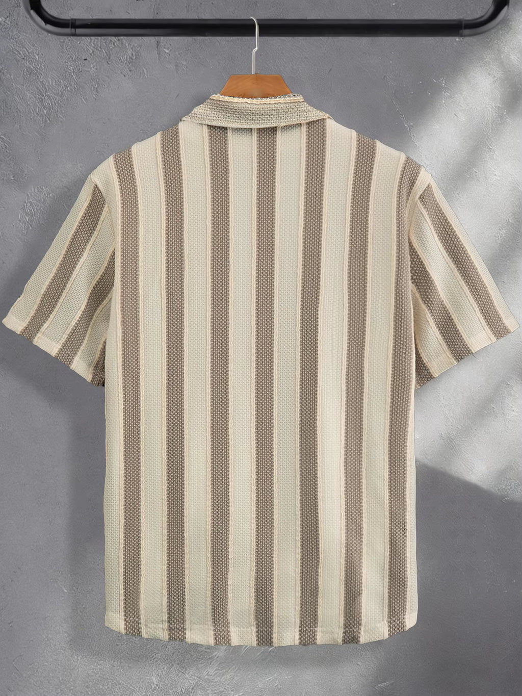 Men's Summer Casual Striped Short Sleeve Shirt