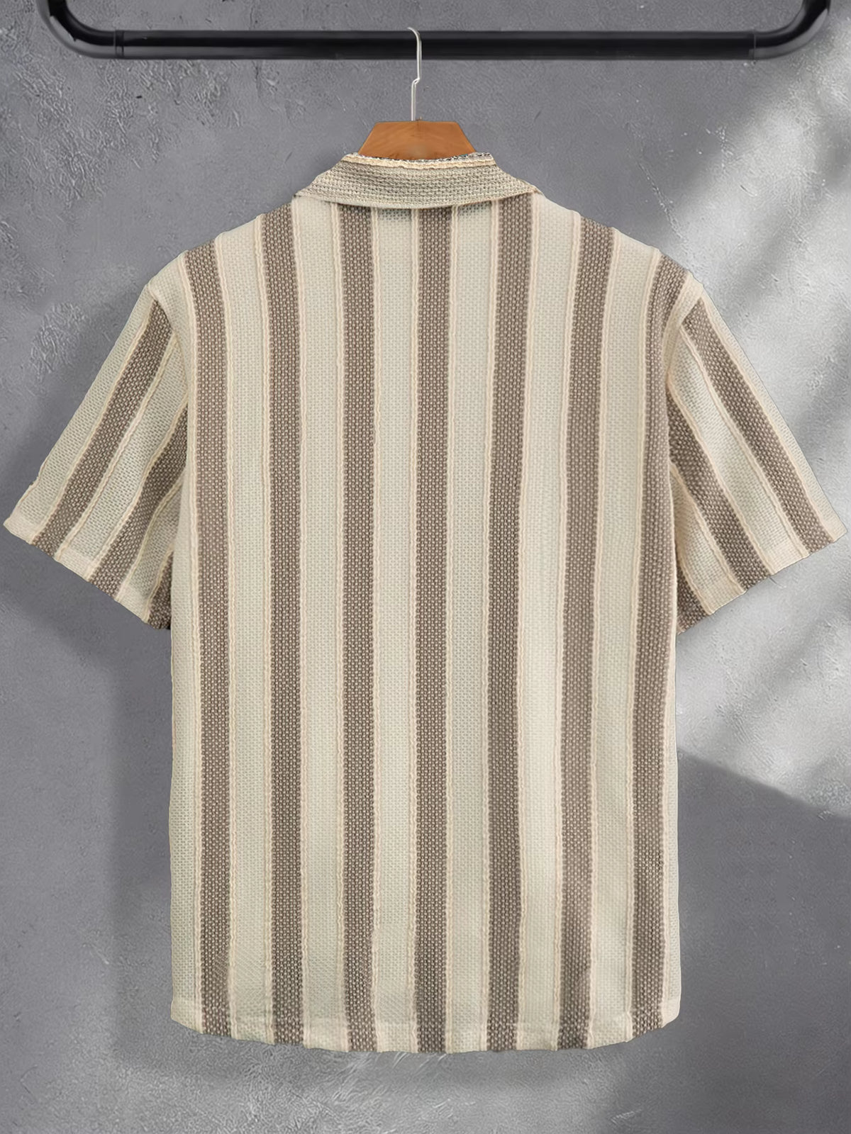 Men's Summer Casual Striped Short Sleeve Shirt