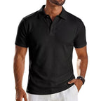 Men's Summer Lightweight Short Sleeve Polo Shirt