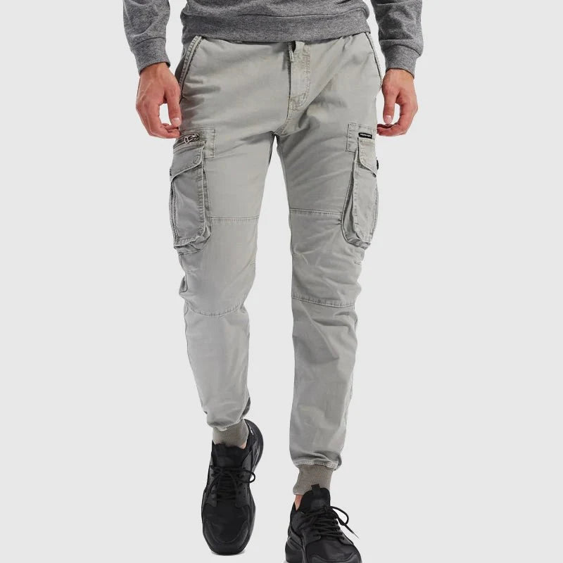 Men's Tactical Multi-Pocket Cargo Jogger Trousers