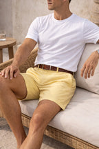 Men's Tailored Cotton Twill Summer Shorts