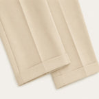 Men's Tailored Smart Slim Fit Pleated Trousers