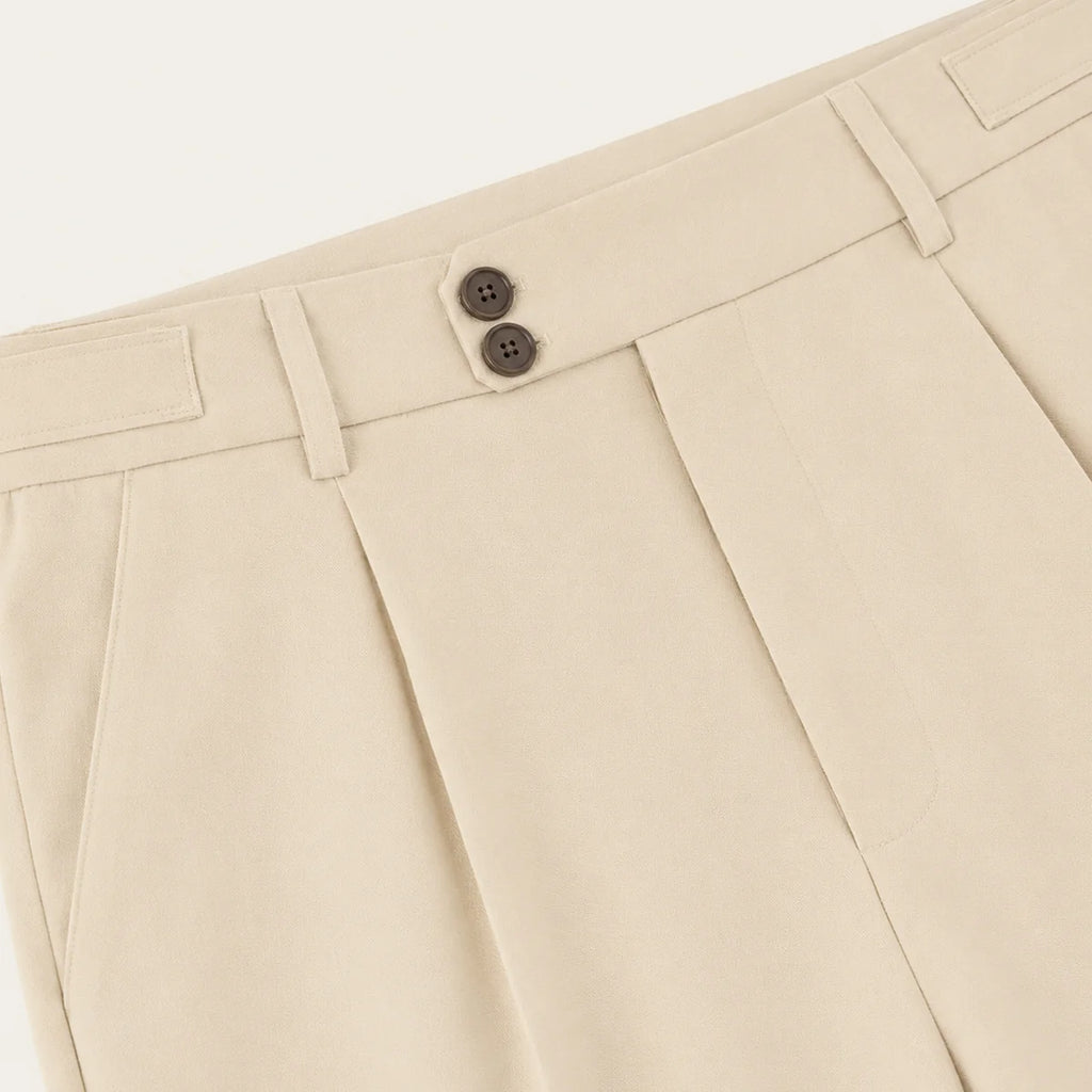 Men's Tailored Smart Slim Fit Pleated Trousers