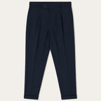 Men's Tailored Smart Slim Fit Pleated Trousers