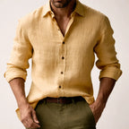 Men's Vintage Casual Linen Relaxed Shirt