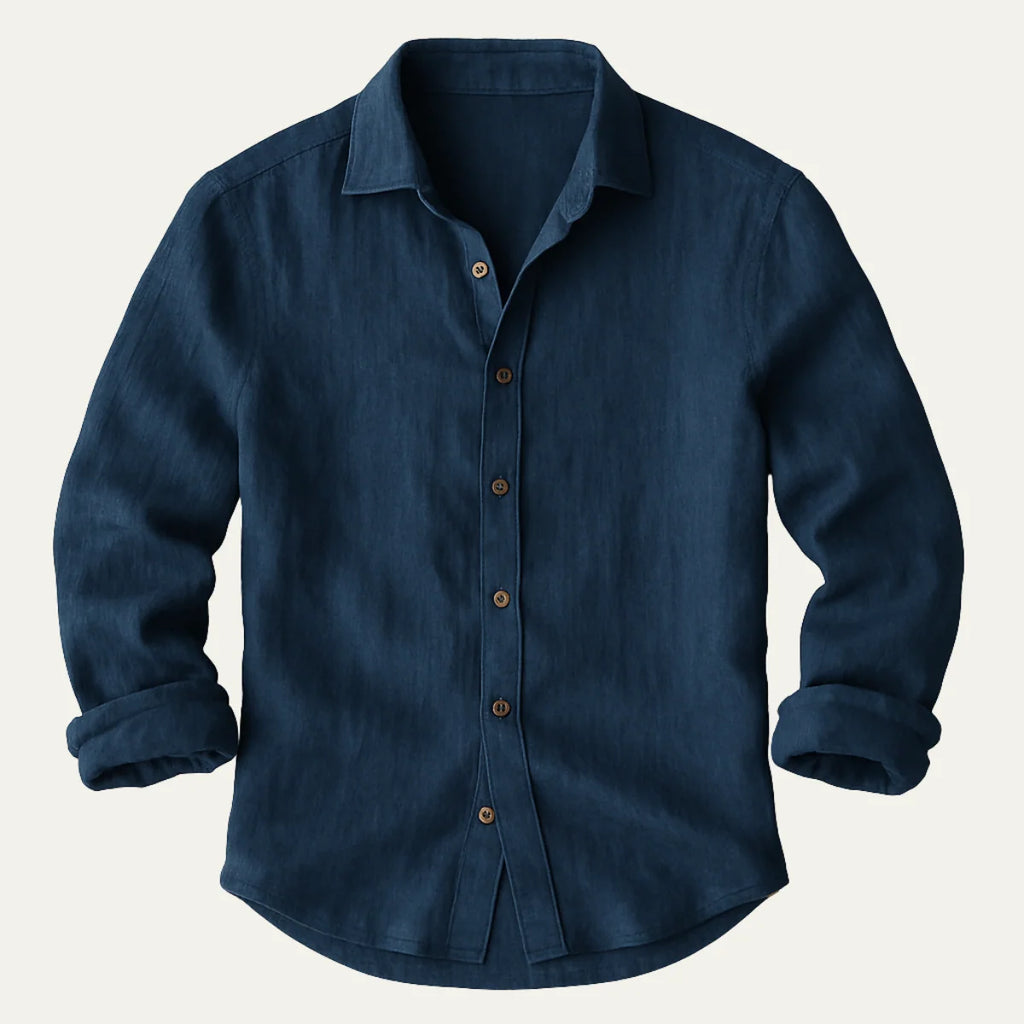 Men's Vintage Casual Linen Relaxed Shirt
