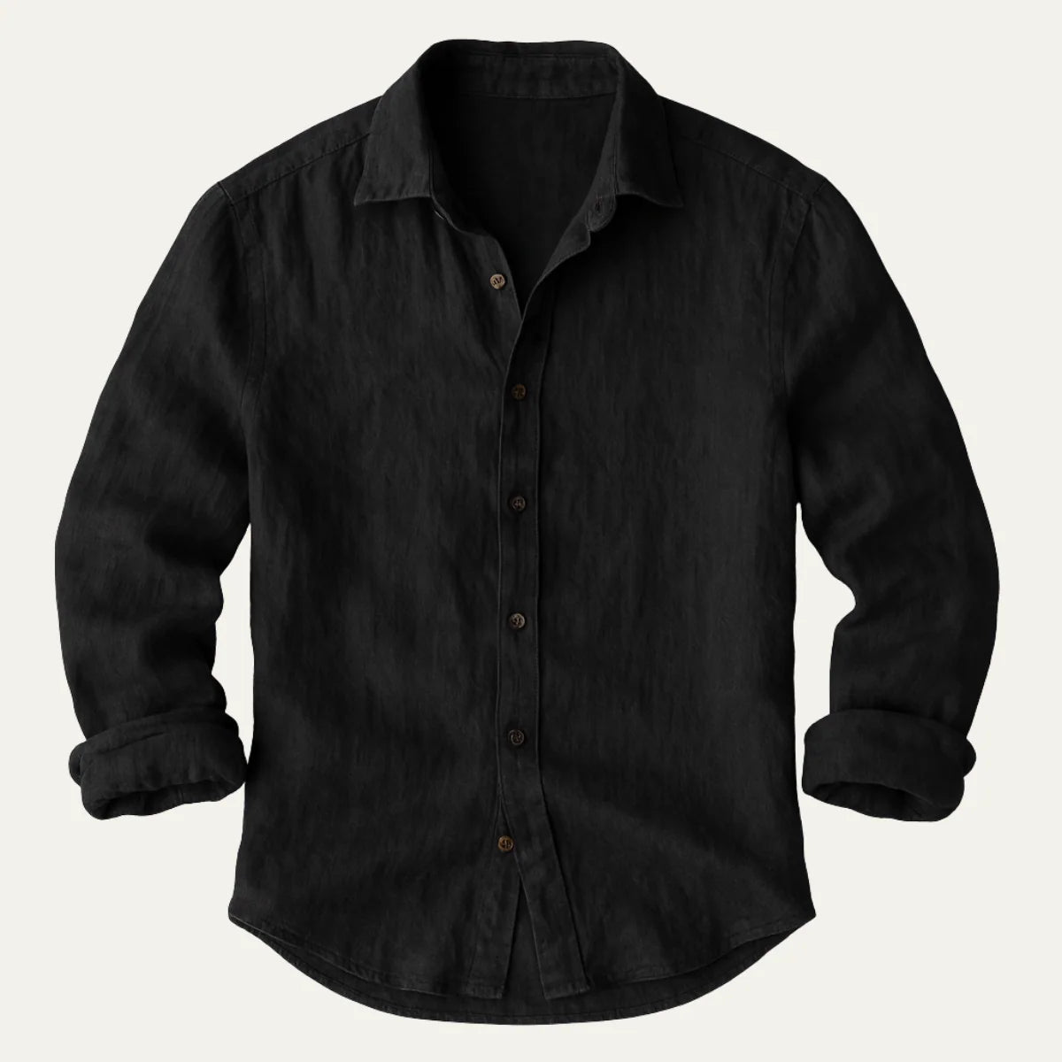 Men's Vintage Long-Sleeve Cotton Shirt