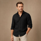 Men's Vintage Long-Sleeve Cotton Shirt