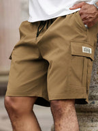 Multi-Pocket Relaxed-Fit Cargo Shorts for Men