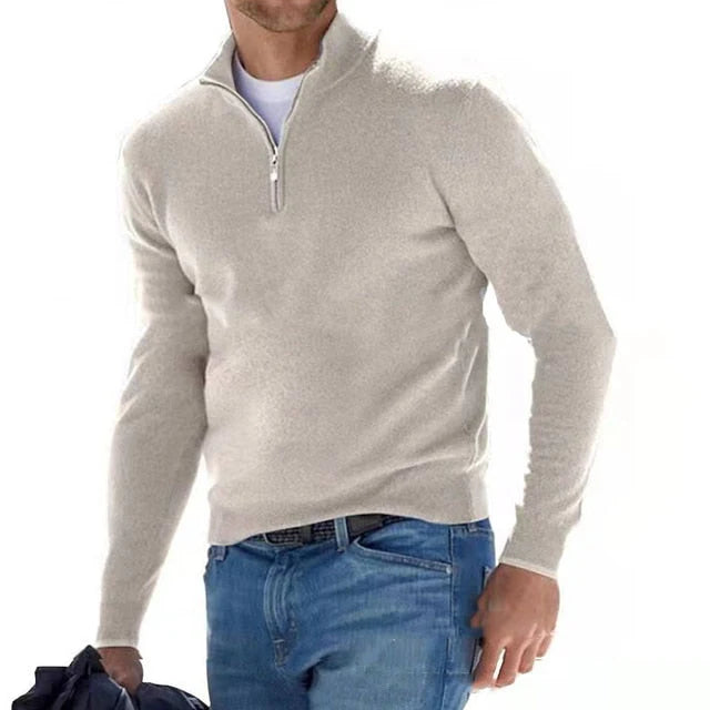 Premium Zip Knit Pullover