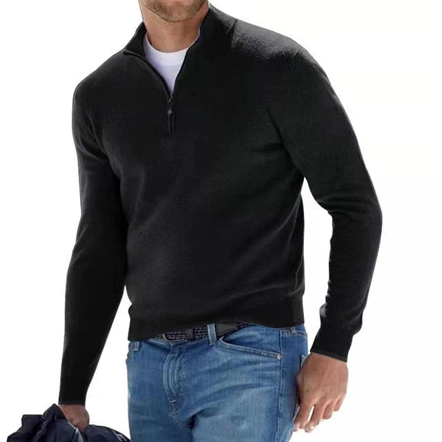 Premium Zip Knit Pullover