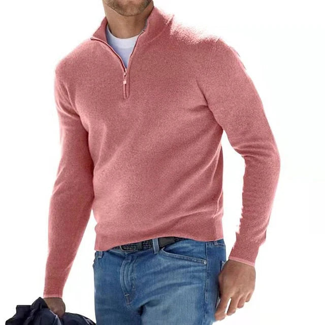 Premium Zip Knit Pullover