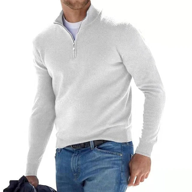 Premium Zip Knit Pullover