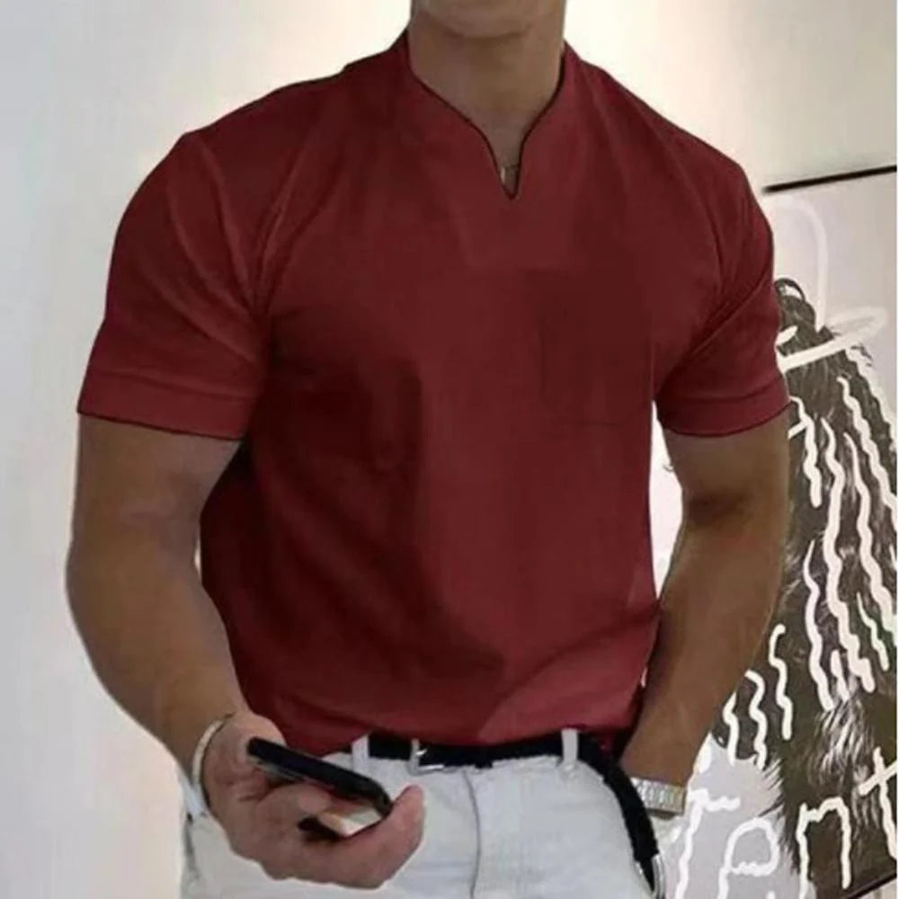 Refined Collar Polo Shirt for Men