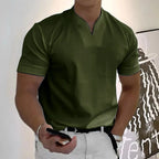 Refined Collar Polo Shirt for Men