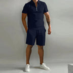 Refined Polo and Tailored Shorts Set for Men