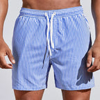 Refined Striped Swim Shorts for Men
