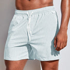 Refined Striped Swim Shorts for Men
