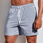 Refined Striped Swim Shorts for Men