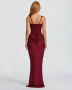 Satin Corset Maxi Dress