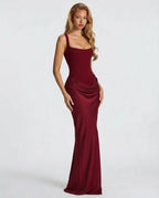 Satin Corset Maxi Dress