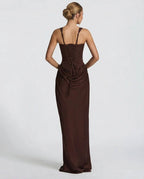 Satin Corset Maxi Dress