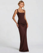Satin Corset Maxi Dress