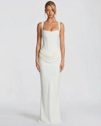 Satin Corset Maxi Dress