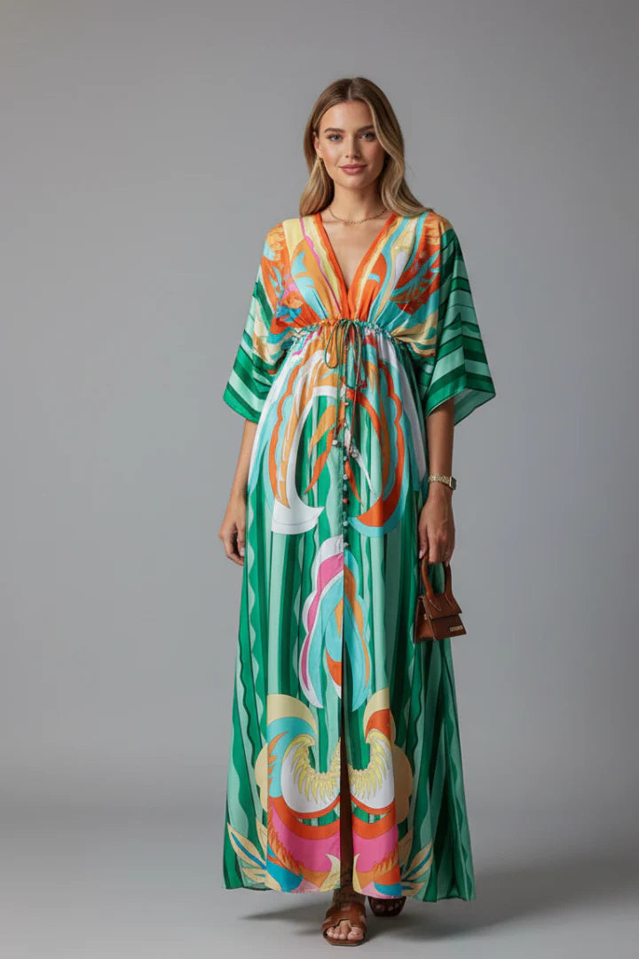 Serena Bellini Bohemian Resort Maxi Dress