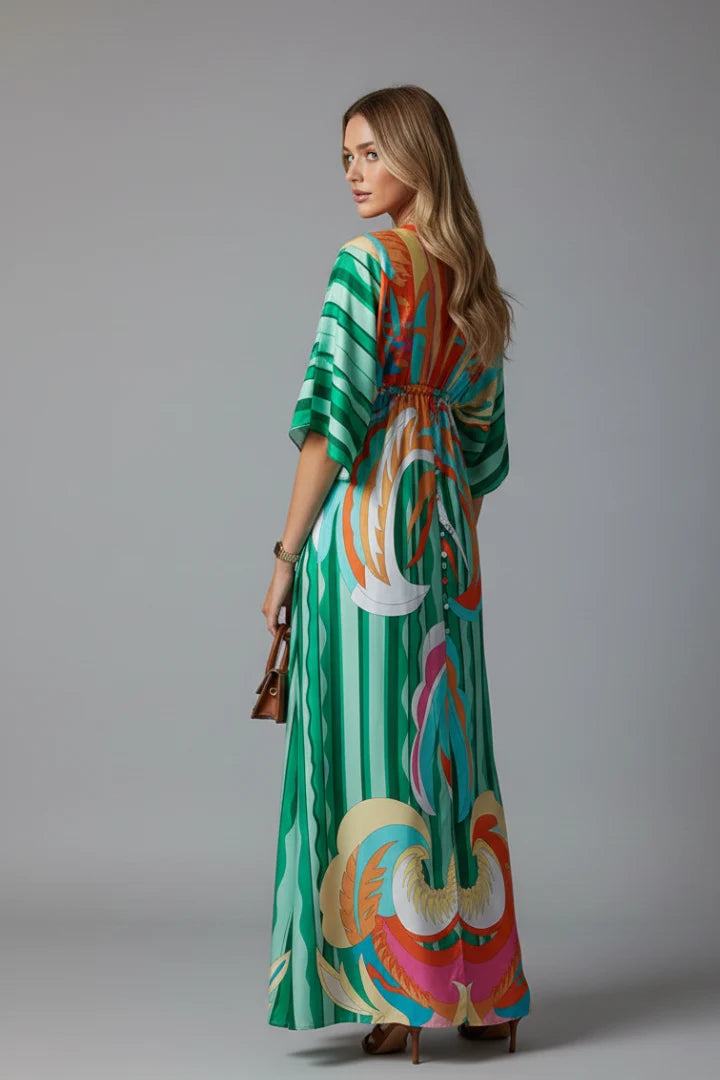 Serena Bellini Bohemian Resort Maxi Dress