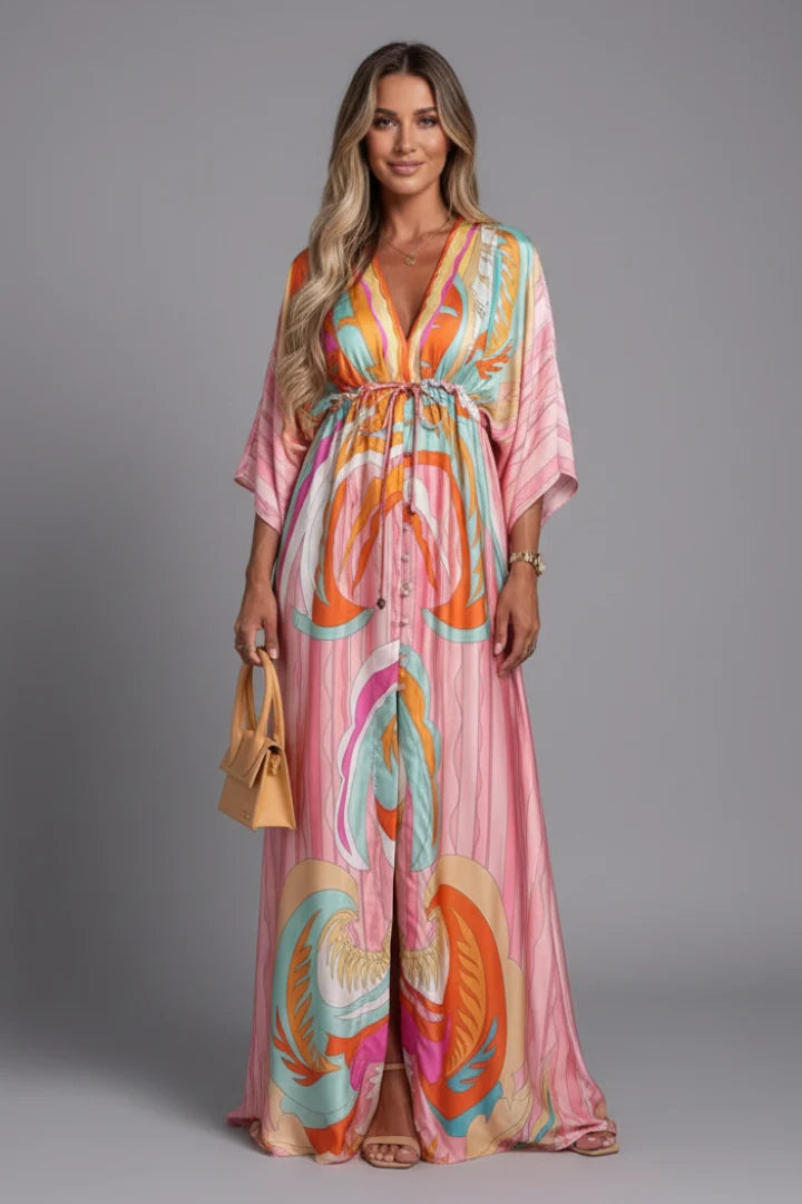 Serena Bellini Bohemian Resort Maxi Dress