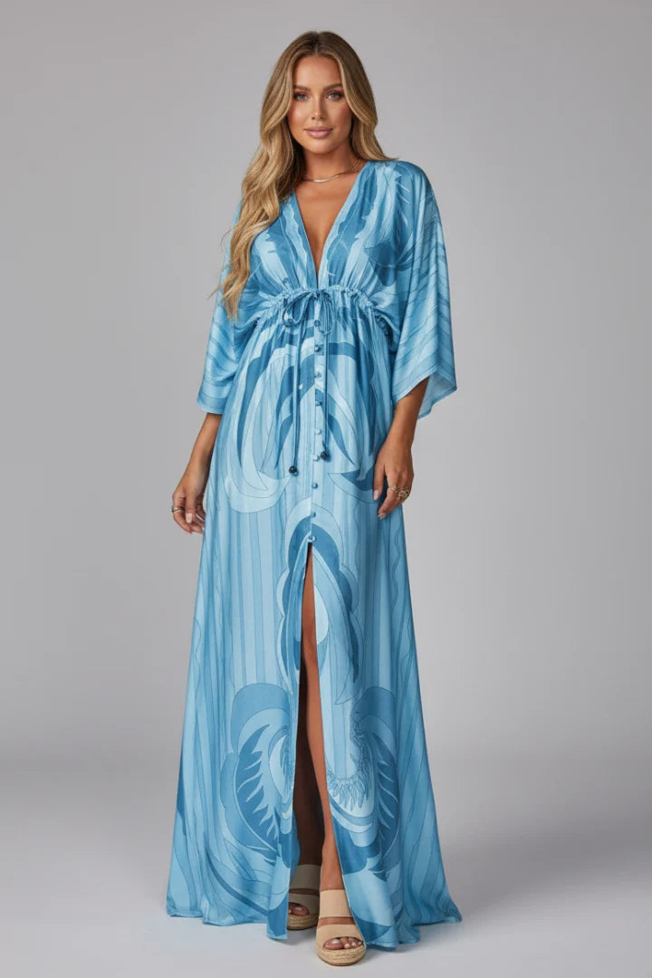 Serena Bellini Bohemian Resort Maxi Dress