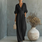 Sophia Merriweather Wide-Leg Linen Jumpsuit
