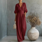 Sophia Merriweather Wide-Leg Linen Jumpsuit