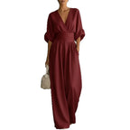 Sophia Merriweather Wide-Leg Linen Jumpsuit