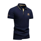 Stylish Button-Up Everyday Polo Shirt for Men