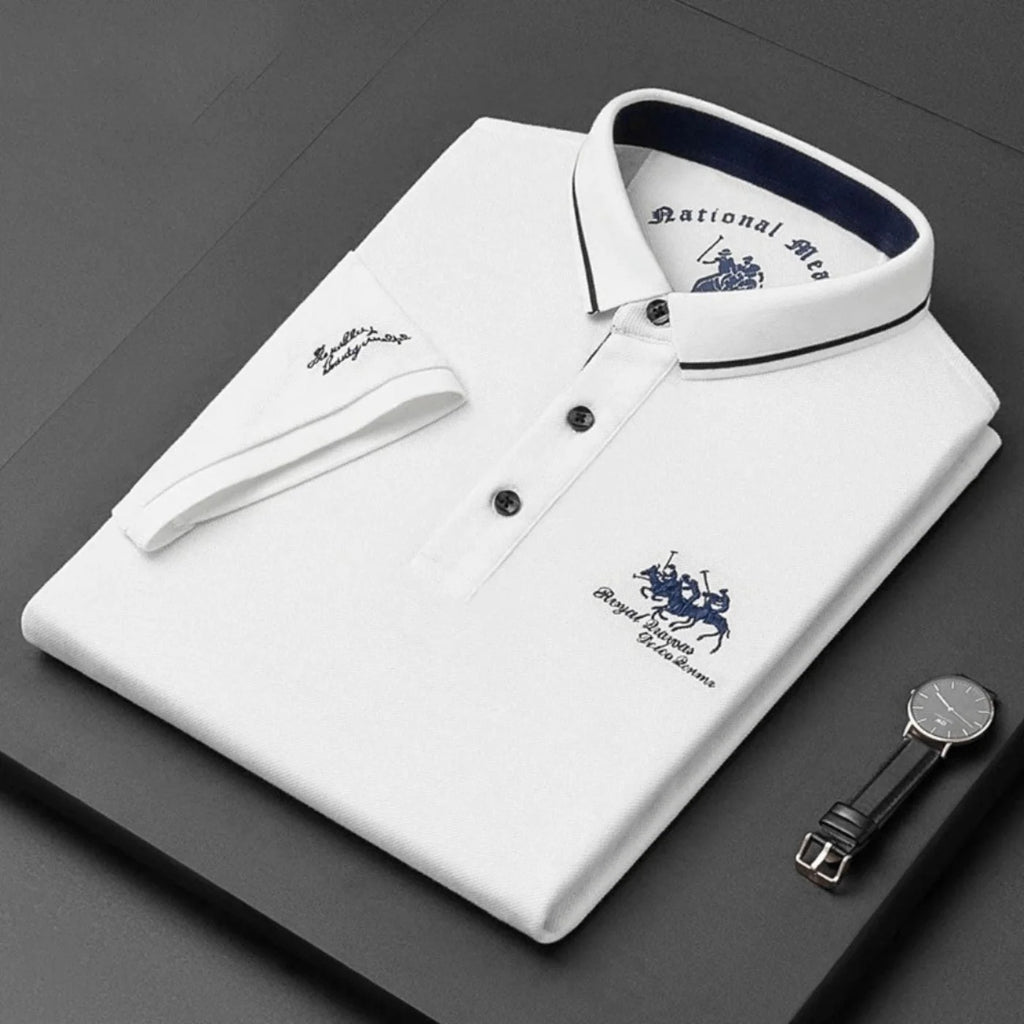 Stylish Button-Up Everyday Polo Shirt for Men