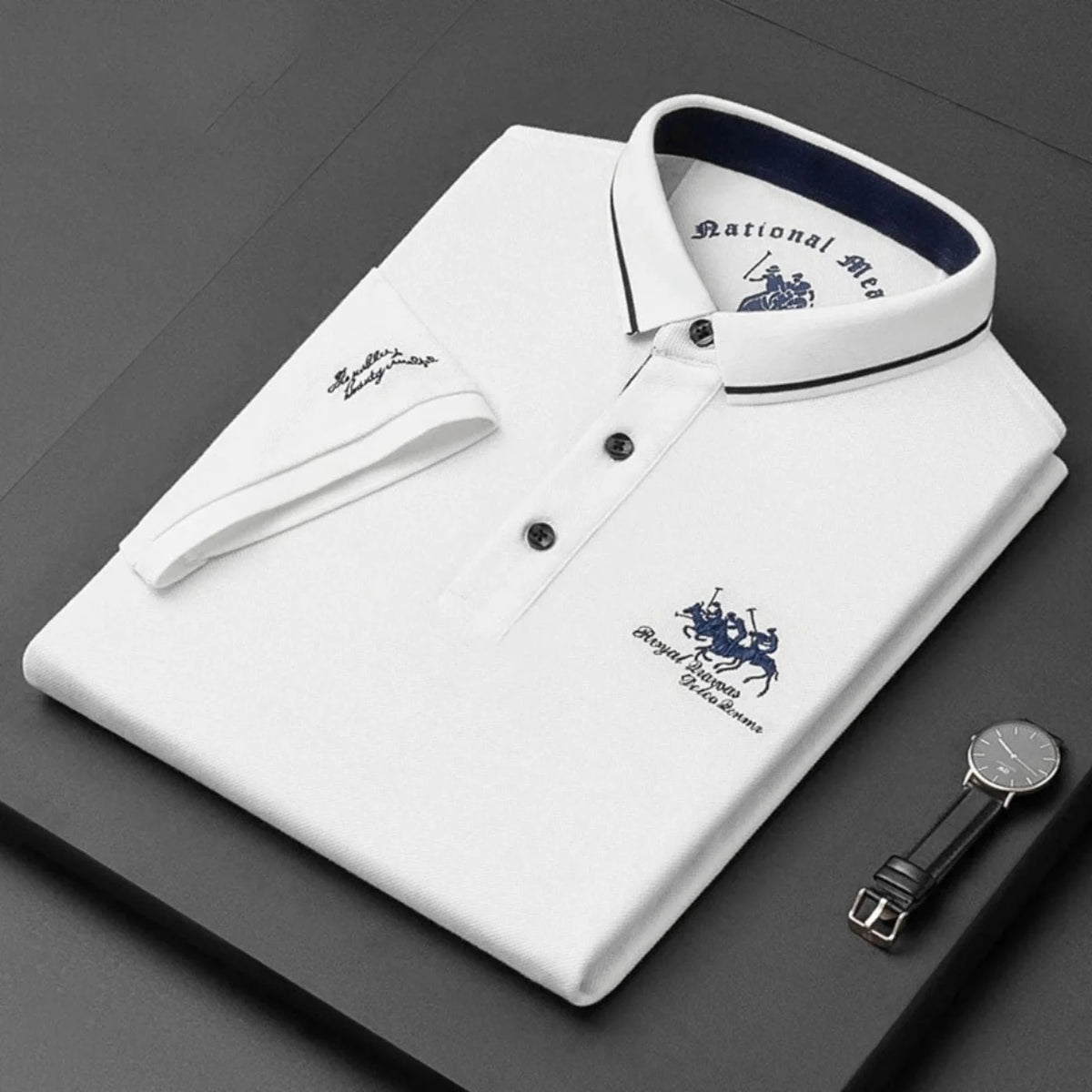 Stylish Button-Up Everyday Polo Shirt for Men