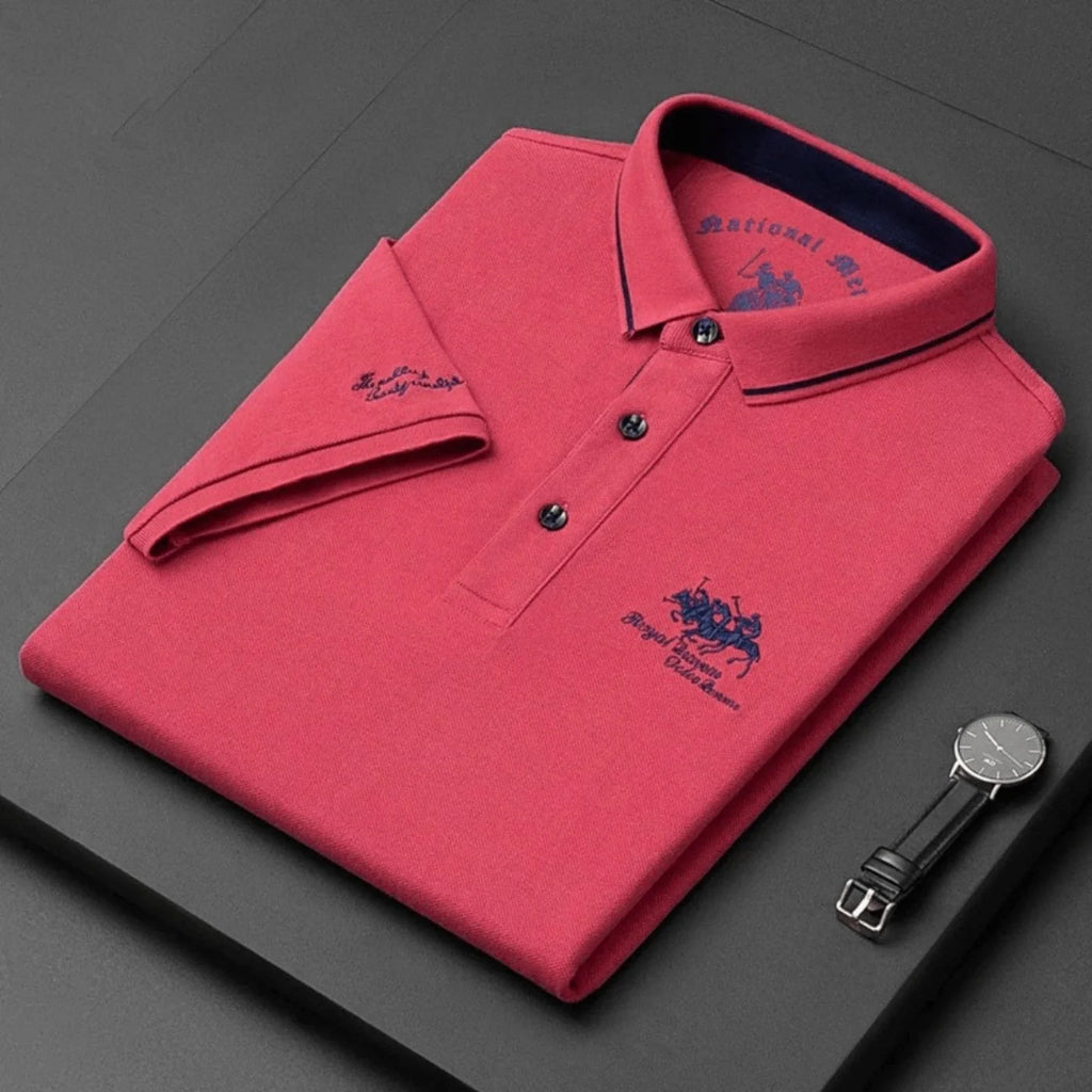 Stylish Button-Up Everyday Polo Shirt for Men
