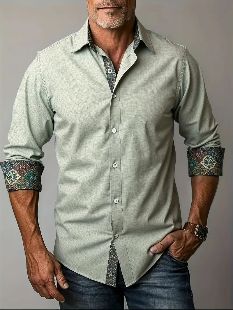 Tailored Button-Up Shirt for Men