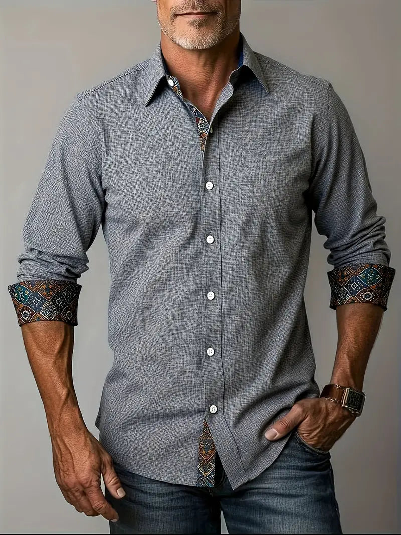 Tailored Button-Up Shirt for Men