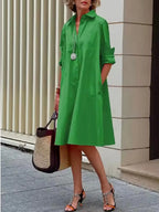 Timeless A-Line Shirt Dress for Women